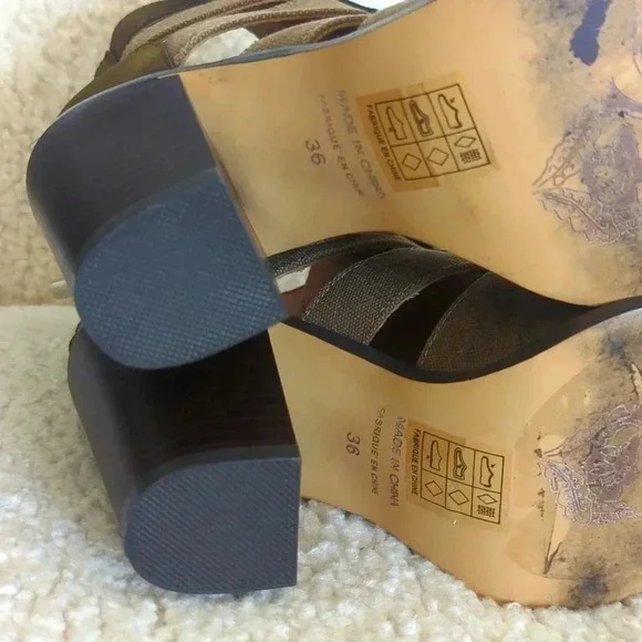 Free People Vegan Leather Cameilla Ankle Heels‎ - Picture 9 of 9